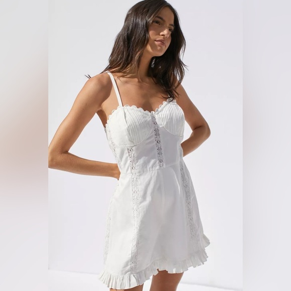 Urban Outfitters Juliette Lace Inset Romper - Picture 1 of 5